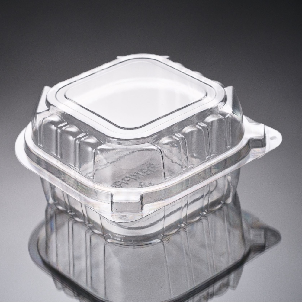 PET Square Hinged Container 5″