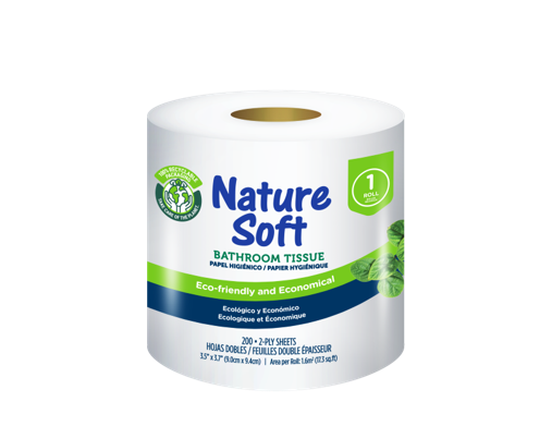 Nature Soft Bathroom Tissue Singles 200 Sheet
