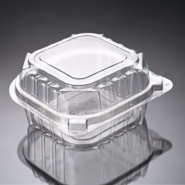 PET Square Hinged Container 5"